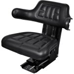 Si�ge de tracteur avec suspension noir vidaxl