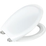Si�ge wc ios, abattant thermoplastique de qualit�, blanc, fermeture automatique easy - close et fixation ...