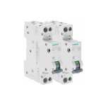 Lot de 2 disjoncteurs �lectriques phase + neutre 10a siemens