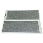Siemens - lot de 2 filtres m�tal anti graisses d'origine 530x206 mm (00460007, 460007) hotte bosch, constructa ...