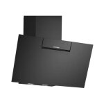 Hotte d�corative inclin�e 79cm 427m3 / h noir siemens lc87kfn60