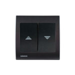 Interrupteur volet roulant anthracite delta iris + plaque basic anthracite siemens Interrupteur volet roulant anthracite delta iris + plaque basic anthracite siemens