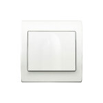 Sortie de cable blanc delta iris + plaque basic blanc siemens