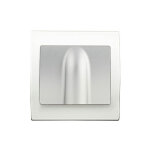 Siemens - sortie de cable silver delta iris + plaque basic blanc Siemens - sortie de cable silver delta iris + plaque basic blanc