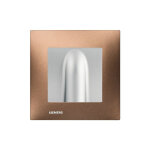 Siemens - sortie de cable silver delta viva + plaque métal marron Siemens - sortie de cable silver delta viva + plaque métal marron