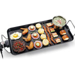 Sifree - 1355w plancha electrique en acier inoxydable - 68x28cm