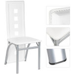 Sifree - lot de 2 , chaises de salle à manger, tabouret de bar , chaise de bar , blanc Sifree - lot de 2 , chaises de salle à manger, tabouret de bar , chaise de bar , blanc