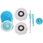 Sifree balai serpillire microfibre avec seau essoreur bleu double bac bleu