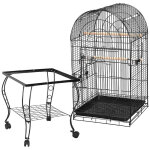Sifreecage oiseaux volire perruche  roulettes - avec toit ouvert volire pour perroquet / calopsitte ...