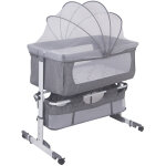 Sifree lit cododo bb berceau bb cadre relevable et multifonctionnel 925870 - 87cm (moustiquaire ...