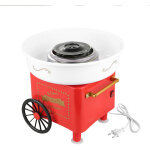 Machine  barbe  papa?avec chariot ?machine  barbe  papa rouge