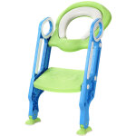 Sifree�r�ducteur de wc b�b� enfant si�ge de toilette �chelle chaise step pot �ducatif bleu - vert