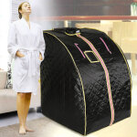Sauna infrarouge et portable, spa, la dsintoxication et la perte de poids noir sauna box bain de vapeur ...