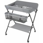 Sifree - table a langer pliable bebe, gris