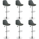 Sifree - tabourets de bar blanc moderne (lot de 6)