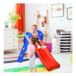 Sifree - toboggan aire de jeux pliable avec panier de basket en plastique toboggan pour enfants 3 - 8 ...