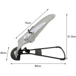 Sifree - transat bb, facilement du mode fixe au mode balancelle bb, gris 884051. 5cm