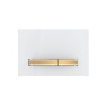 Sigma50 - plaque de déclenchement 2 touches, blanc / laiton 115. 672. 11. 2 - geberit Sigma50 - plaque de déclenchement 2 touches, blanc / laiton 115. 672. 11. 2 - geberit