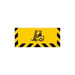 Adhesif sol antiderapant zone d'emplacement de chariot elevateur ou vehicule industriel (g1378)