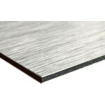 Signaletique. biz france - panneau aluminium composite bross� 300x100 mm ? �paisseur 3 mm ? plaque rigide ...