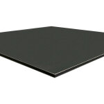 Signaletique. biz france - panneau aluminium composite gris 700x700 mm ? paisseur 3 mm ? plaque rigide ...