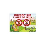 Signaletique. biz france - panneau interdit sur l'aire de jeux (h0442) - plastique pvc 1, 5 mm - 420 ... Signaletique. biz france - panneau interdit sur l'aire de jeux (h0442) - plastique pvc 1, 5 mm - 420 ...