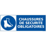 Signaletique. biz france - panneau obligation port des chaussures de s�curit� - signalisation epi - plastique ...