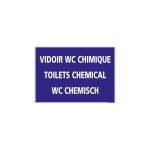 Panneau de signalisation camping vidoir wc chimique (h0222) français - anglais - allemand - adhésif - ... Panneau de signalisation camping vidoir wc chimique (h0222) français - anglais - allemand - adhésif - ...