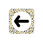 Signaletique. biz france - plaque de porte design sphere fleche vers la gauche . - milky -