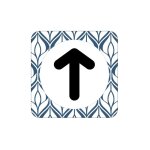 Signaletique. biz france - plaque de porte design sphere fleche vers le haut . - must -