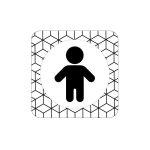 Plaque de porte design sphere toilette garcon . - tropic -