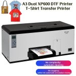 Sihao a3 double xp600 dtf imprimante t - shirt imprimante de transfert de sac de toile