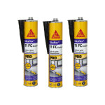 Sika - lot de 3 mastics colle flex 11 fc + evolution - noir - 300ml