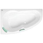 Siko - 140 x 95 cm luiza baignoire d'angle gain de place, orientation gauche en acrylique, sans pieds, ...