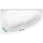 Siko - 160 x 95 cm luiza baignoire d'angle orientation gauche en acrylique, sans pieds, blanc (lu1600l) ...