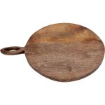 Sil - planche  dcouper ronde en bois avec poigne 49 x 38 cm