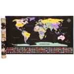 Poster � gratter carte du monde
