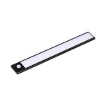 Silamp - r�glette led rechargeable usb 40cm 2w noire avec d�tecteur de mouvement - blanc chaud 2300k ...