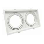 Silamp - support double encastrable pour ampoules led ar111