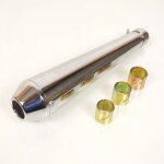Silencieux d'�chappement chrom� c�ne m�gaphone m�gaton pour moto