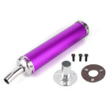 Silencieux pour moto 2 temps - acier inoxydable, 20mm, violet, �chappement modifi�