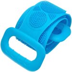 Silicone bain corps brosse dos scrubber serviette de douche sangle exfoliante longue poigne gommage ...