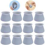 Silicone chaise casquettes pieds, 12 pcs housse protection pied meuble chapeaux de chaise couvre - pieds ...