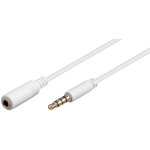 C�ble jack 3, 5 st m�le - femelle 3, 5 st 5mts
