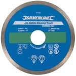Disque diamant � tron�onner le carrelage 100 x 22, 2 mm silverline 571499