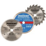 Silverline - ensemble de 3 mini - scies � 85 mm - al�sage 15 mm 604320