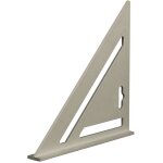 Silverline ? �querre en aluminium 185 mm ? graduations imp�riales en relief ? �chelle de rapporteur 0 ...