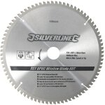 Silverline - lame de scie circulaire carbure tct pvc 250x30mm 80t 598444
