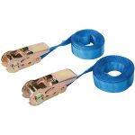Silverline - sangles d'arrimage sans fin � cliquet, 2 pcs 5 m x 25 mm, test� � 500 kg, rupture � 1 000 ...