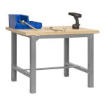Simon rack etabli d'atelier, capacit� de charge 600 kg, 865x1800x750 mm, bois 35 mm, table de travail ...